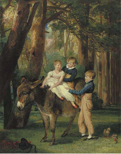 James Ward The Levett Children Norge oil painting art